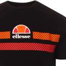 Glisenta ELLESSE 80s Chevron Stripe Logo Tee BLACK