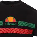 Glisenta ELLESSE Retro 80s Chest Stripe Tee B/G/R