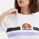 Lattea ELLESSE Women's Retro 80s Logo Stripe Tee W