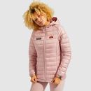 Ellesse Women's Lompard Retro 90s Padded Hooded Ski Jacket in Pink