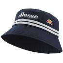 Lorenzo ELLESSE Retro 90s Striped Bucket Hat NAVY