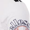 Mauro ELLESSE Embroidered Sleeve Logo Tee (White)