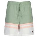 Ellesse Metuli Colour Block Swim Shorts in Green and White SHA22559 Front Photo