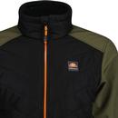 Montellio Ellesse Retro Windbreaker Jacket Khaki