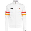 ellesse mens palminteri retro 80s sleeve stripe zip track top white