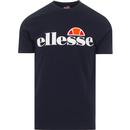 Ellesse Prado Men's Retro 1990s Signature Logo T-shirt in Navy