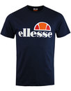 Prado ELLESSE Mens Retro Classic Logo T-Shirt NAVY
