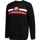 Prella ELLESSE Retro 80s Chest Stripe Sweatshirt B