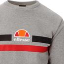 Prella ELLESSE Retro 80s Chest Stripe Sweatshirt G