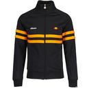 Ellesse Rimini Track Jacket in Black and Orange