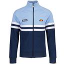 Ellesse Rimini Retro 80s Track Top in Light Blue and Navy SHR00892