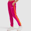 Ellesse Rosalla Retro 90s Stripe Shell Suit Track Bottoms in Pink 