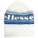 Ellesse Rusho Retro 80s Knitted Beanie Hat in White