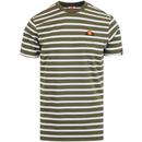 Sailo ELLESSE Mens Retro Breton Stripe T-Shirt K