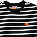 Sailo ELLESSE Mens Retro Breton Stripe T-Shirt B