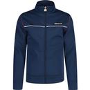 Ellesse San Marino Men's Retro 1980s Piping Track Top in Navy