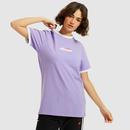 Ellesse Women's Serafina Retro 90s Oversize Ringer T-shirt in Purple