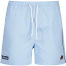 ellesse mens dem slackers retro drawstring swim shorts light blue