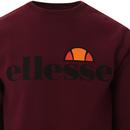 Succiso ELLESSE Retro 90s Logo Sweatshirt BURGUNDY