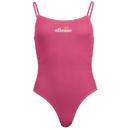 Ellesse Suro Retro Luxe Ribbed Swimsuit in Pink