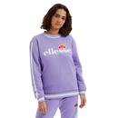 Ellesse Women's Retro 90s Indie Tape Sleeve Logo Sweatshirt in Purple
