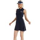 Troph ELLESSE Womens Retro Tennis Polo Dress NAVY