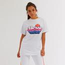 Zingha ELLESSE Women's Retro 80s 3D Logo Tee WHITE