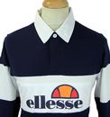 Campari ELLESSE Retro 1980s Rugby Stripe L/S Polo