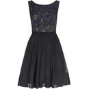 Abigail EMILY AND FIN Retro Floral Jacquard Dress