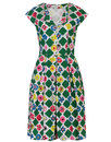 Annie EMILY AND FIN Retro 1950s Floral Lapel Dress