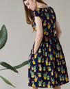 Claudia EMILY AND FIN Retro Blooming Cactus Dress