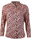 Katie EMILY AND FIN Womens Retro 60s Floral Shirt