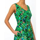 EMILY & FIN Margot Hothouse Palms Tropical Print Midi Dress