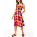 Pippa EMILY & FIN Retro Sunset Plaid Summer Dress