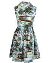 Jessica EMILY AND FIN Vintage Hawaiian Shirt Dress