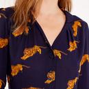 Elspeth EMILY AND FIN Vintage Tigers Print Blouse
