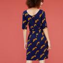 Hattie EMILY AND FIN Vintage Tigers Print Dress