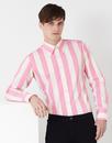 Eton MADCAP ENGLAND 1960s Mod Candy Stripe Shirt