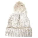 Failsworth Alice Cable Knit Bobble Hat in Oatmeal