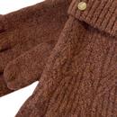Alice Failsworth Textured Knitted Gloves Chestnut