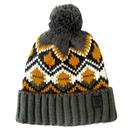 Failsworth Retro Alpine Pom-Pom Beanie Hat in Yule