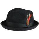 Brooklyn FAILSWORTH Mod Bluesman Trilby Hat (Grey)