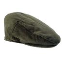 Failsworth Vintage Country Heritage Cord Flat Cap in Olive