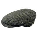 Failsworth Finsbay Harris Tweed Flat Cap in Green