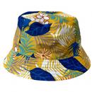 Failsworth Floral Reversible Bucket Hat in Marine and Gold