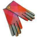 Failsworth Harriet Women's Harris Tweed and Leather Gloves in Teal