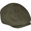 failsworth hats mens irish linen alfie flat cap khaki green