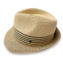 Lucca Failsworth Olive Stripe Summer Straw Trilby