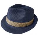 Milan Failsworth Retro Navy Summer Trilby Hat