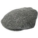 Failsworth Stornoway Retro Tweed Check Flat Cap in Grey